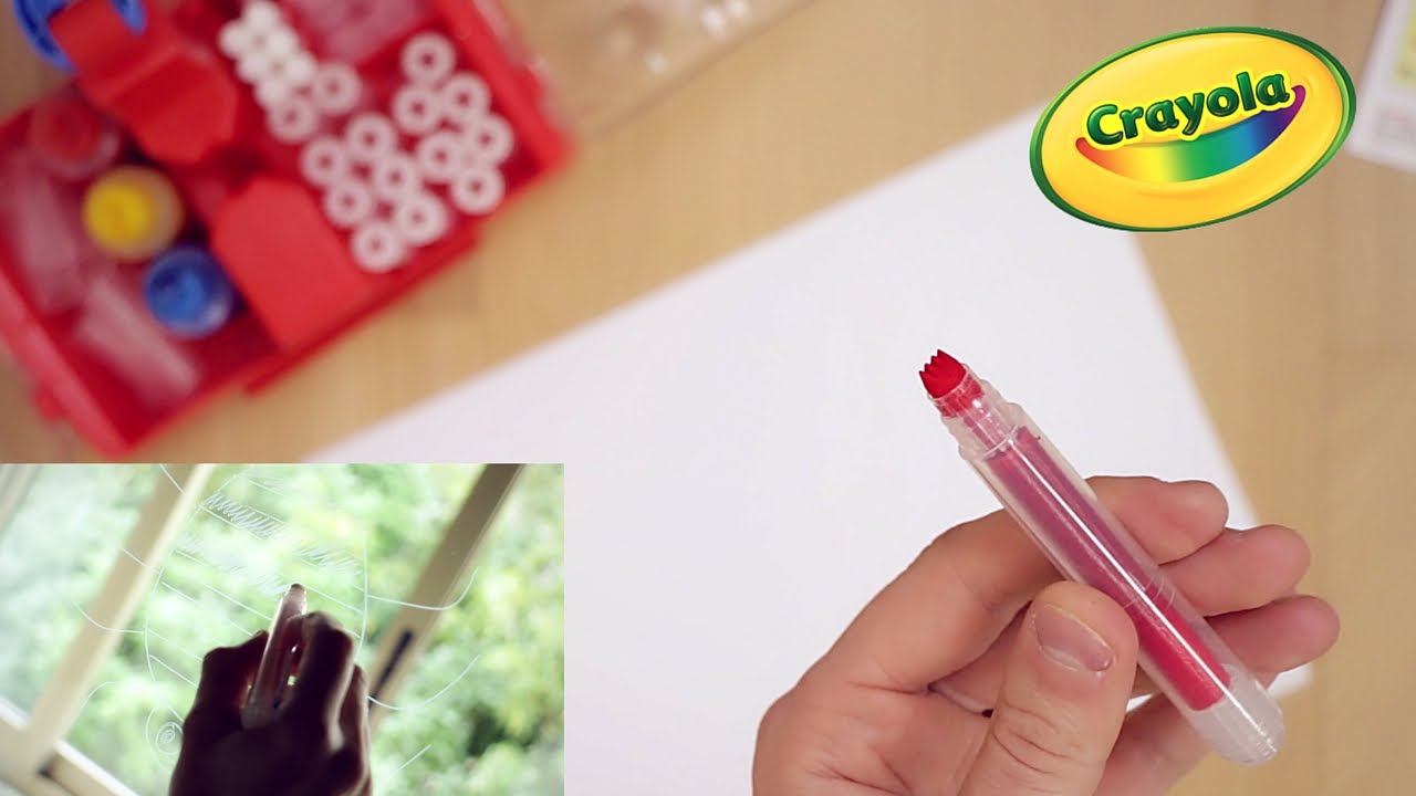 Laboratorio pennarelli Crayola punte pazzerelle e colori su vetro! 