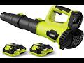 LEAPUL Leaf Blower Cordless, 21V Electric Leaf Blower with 2×2.0Ah Batteries &amp; 1 Fast Charger,
