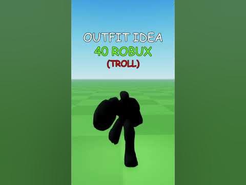 Making Roblox Troll Outfit Idea 🤑 - YouTube