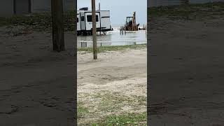 High tide damage control at Myrtle Beach Travel Park 10/10/2025