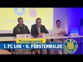 Pressegespräch vor dem Punktspiel gegen Union Fürstenwalde