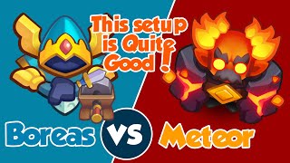 Boreas Grindstone vs Max Meteor did some serious damage | Rush Royale