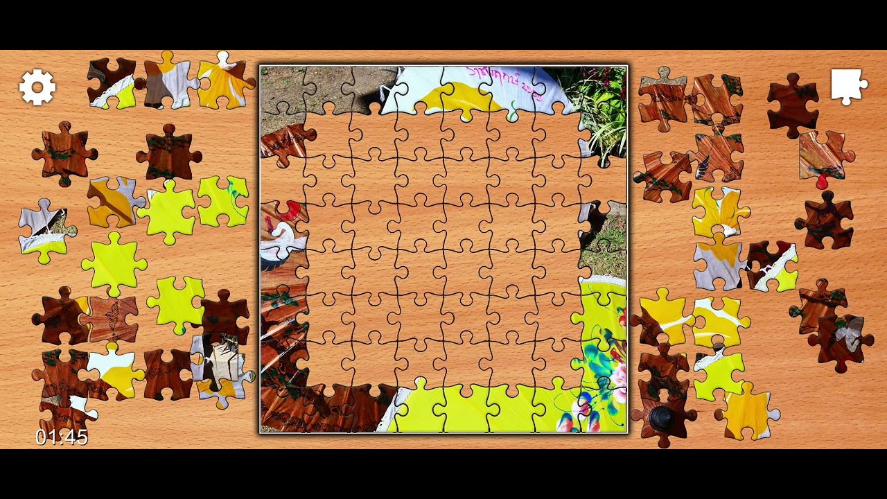 Jigsaw Puzzle Colourful Umbrellas Clue 🗝️🧩🏖️🏖️@Puzzlegameiq123##