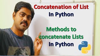 LIST CONCATENATION IN PYTHON | LIST CONCATENATION METHODS IN PYTHON | HOW TO CONCATENATE LISTS