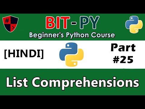 [HINDI] BIT-PY Beginner's Python Course | Part #25 | List Comprehensions