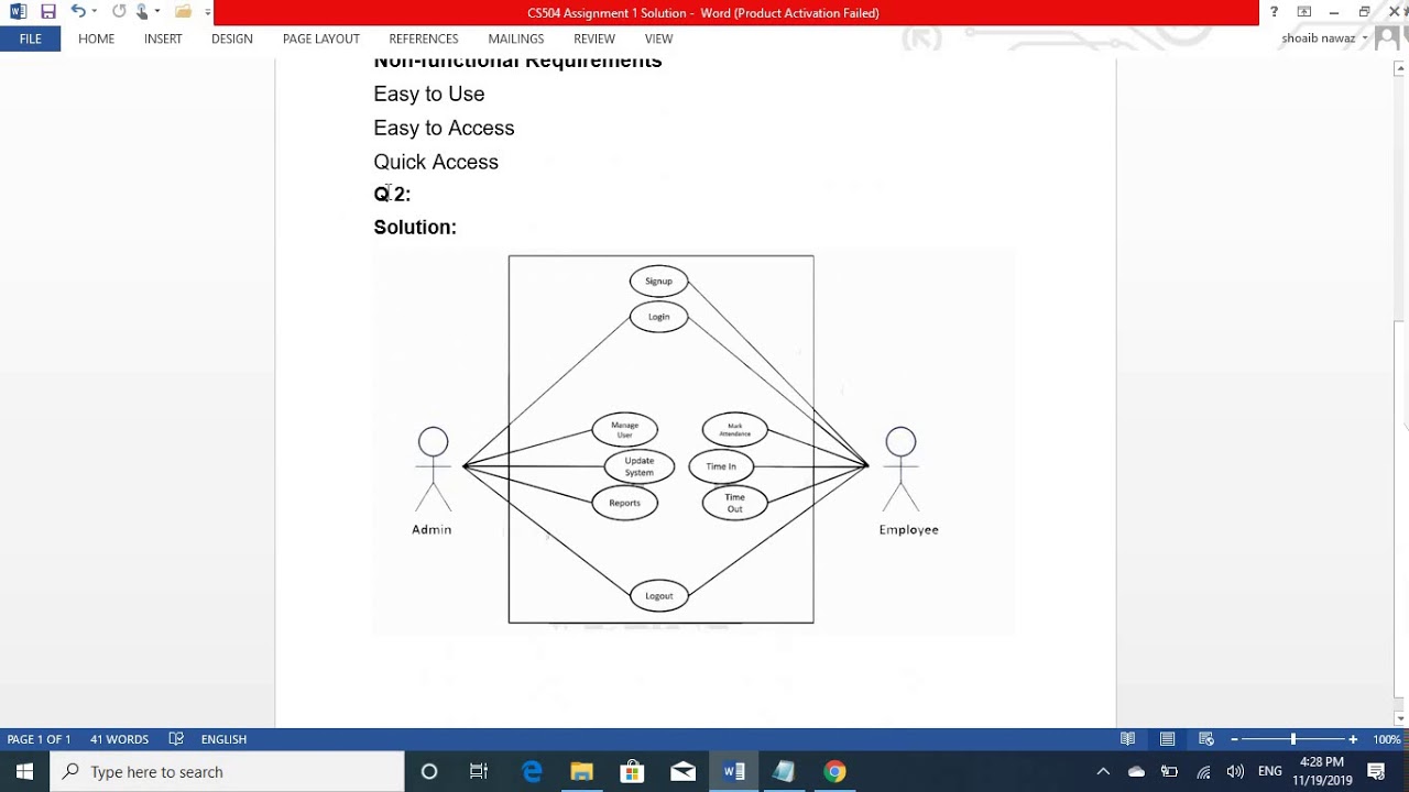 CS504 Assignment 1 Solution Fall 2019