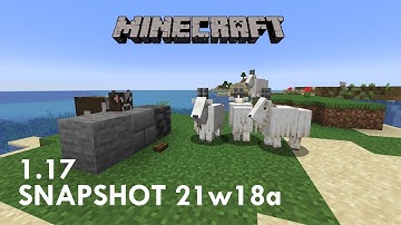 Minecraft 1.17: Snapshot 21w18a! Screaming Goats, Iron & Copper Adjustments, and more!