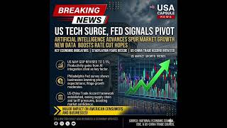 BREAKING: US Markets React to Latest Tech & GDP Data | Fed Hints at Potential Rate Cut! #economy