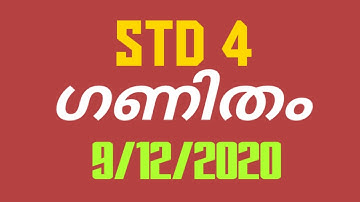 Victers channel std 4 mathematics worksheet on 9/12/2020