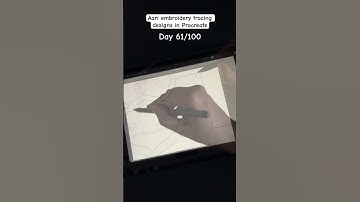 61/100 Aari embroidery tracing designs in Procreate #aariwork #procreate #aariembroidery