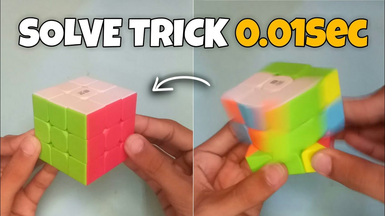 Rubik's Cube Solve Trick 0.01 Sec 😱 S_Cuber - YouTube