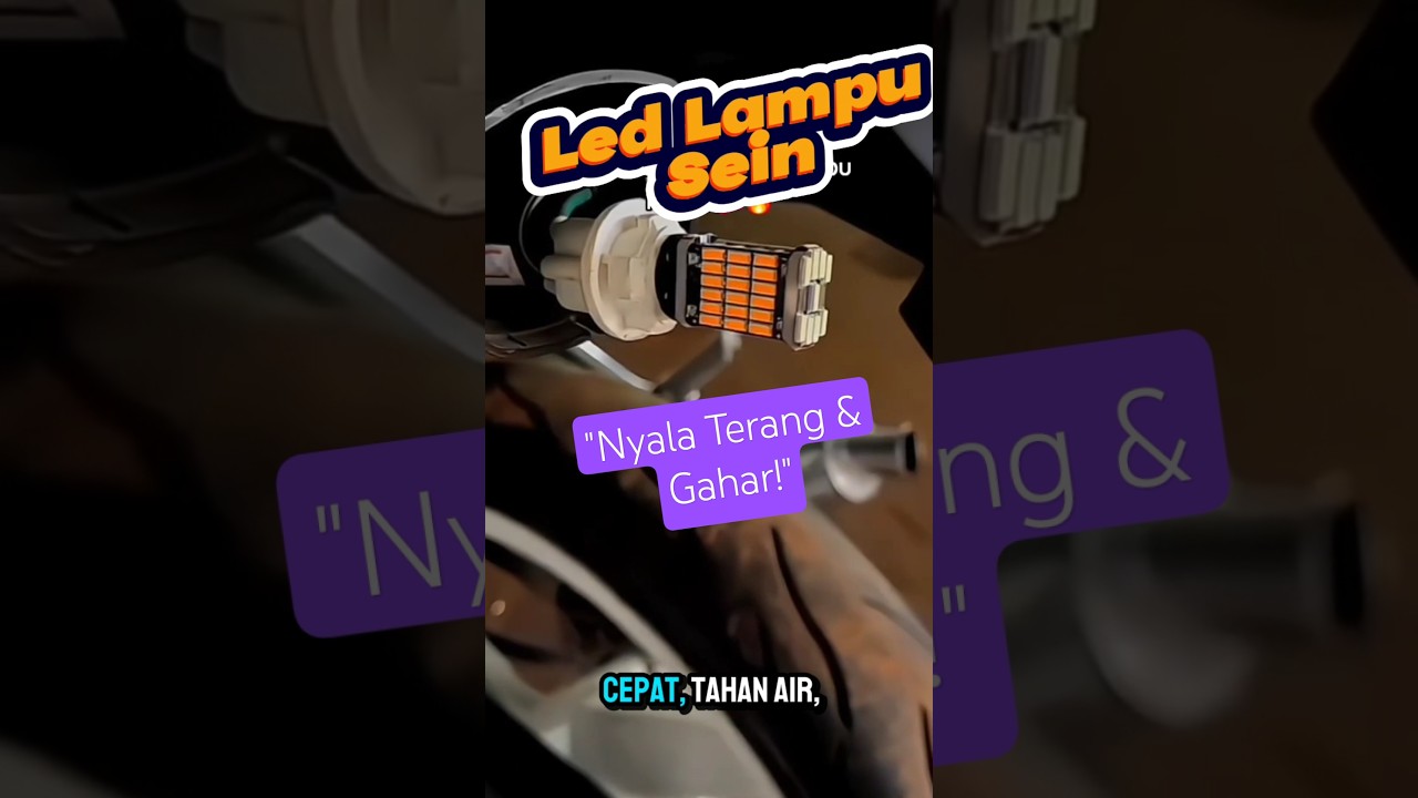 Paket Lampu Sein Dajjal + Flasher 45 LED | Sein Kedip Kencang, Tampilan Sangar! 