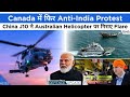 Defence updates 2332  canada antiindia protest raw  russia kgb team china j10 flare on mh60