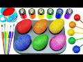 Satisfying Video l How To Make Rainbow Lollipop ON THE Number WITH Mixing MY Slime Cutting ASMR