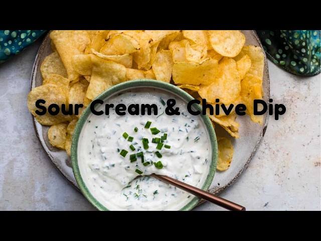 sour cream and chive dressing Sour Cream and Chive Dip (5-Minute Recipe!)