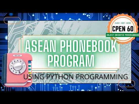 ASEAN Phonebook Program using Python