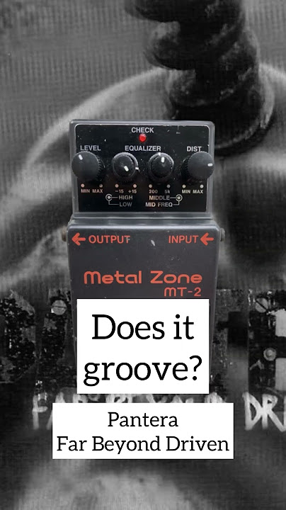 Tones w Boss Metal Zone on its own: Metallica, Down, Pantera, In Flames, Death.