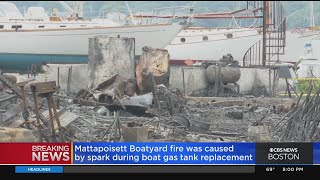 Mattapoisett boatyard fire sparked during gas tank replacement