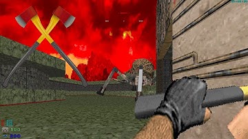 Brutal Doom Axeman: The Ultimate Doom Episode III all kills using only axe [segmented]
