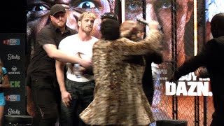 Dillon Danis HITS Logan Paul in FACE with Microphone | Logan Paul vs. Dillon Danis Press Conference