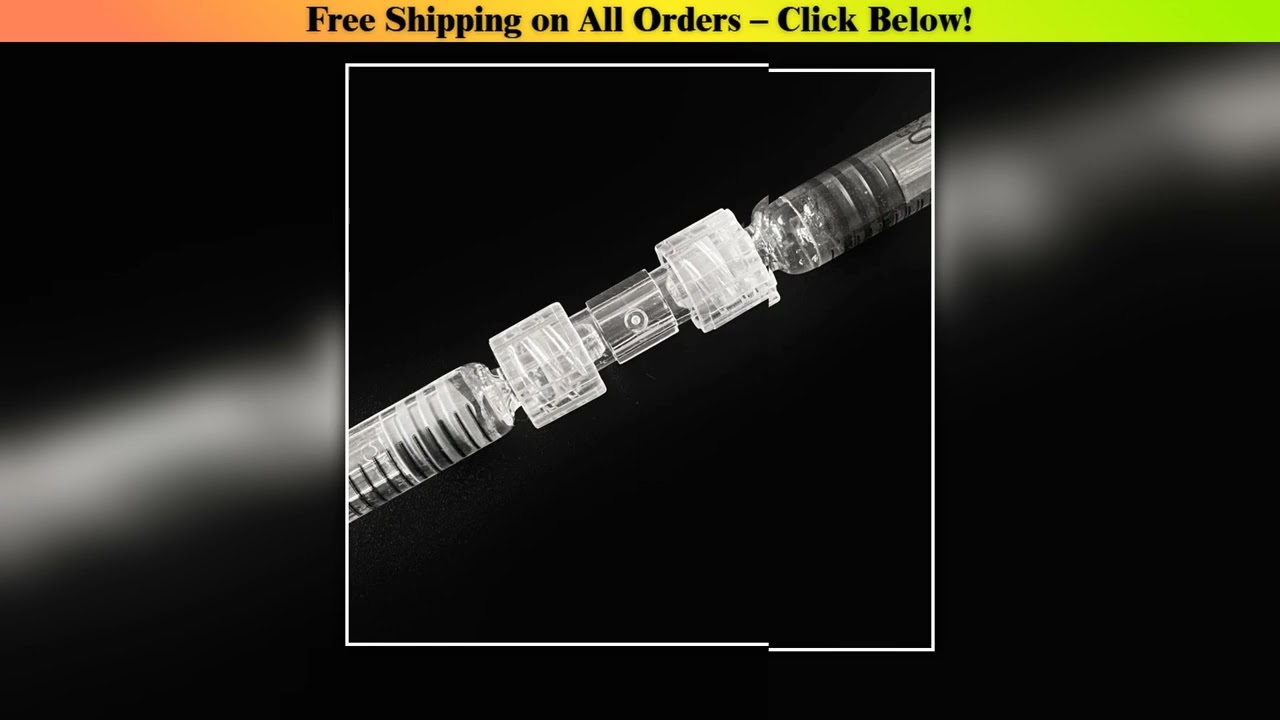 Leak Proof Double Helix Medical Sterile Luer Lock Adapter 10100PCS Transparent Plastic Syringe Conn
