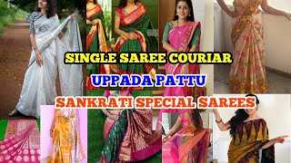 Wholesale Uppada Sarees/Best Quality&Price Pattu Sarees 650Rs Only/Single Saree Courier Available