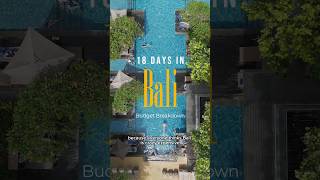 Bali on a ‘budget’ (for a long haul holiday) #Shorts #BudgetBreakdown
