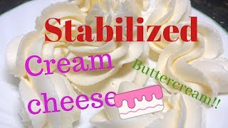 My Stabilized Cream Cheese Buttercream frosting