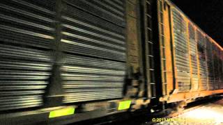 AC60CW number 5016 and SD40-2 number 8259, lead CSX Q226-13 through Greenwood Indiana