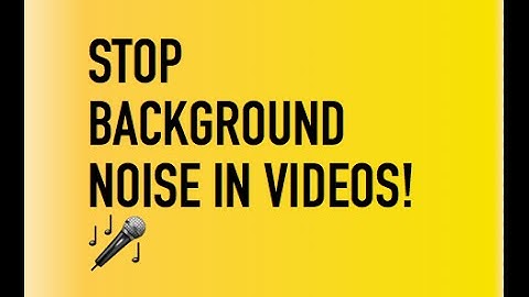 How to remove ambient background noise in realtime on Video / Audio in  Linux