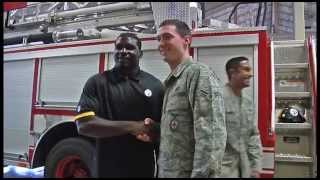 Lawrence Timmons Visits Shaw AFB