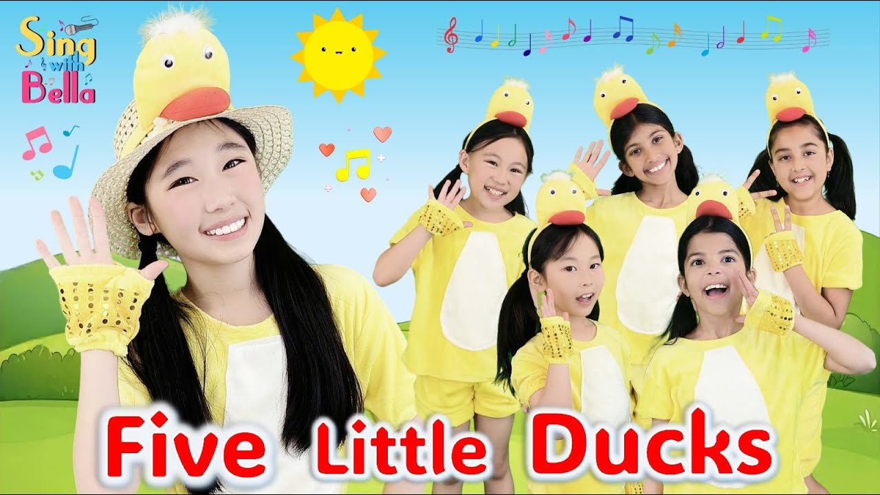 Five Little Ducks with lyrics and actions | Sing with Bella Ensemble | Sing and Dance Along