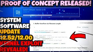 *UPDATE* NEW PS4/PS5 (12.52/12.00 KERNEL EXPLOIT REVEALED + PoC Released & More! ✅