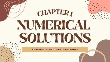 Numerical Solutions by Graphical Method