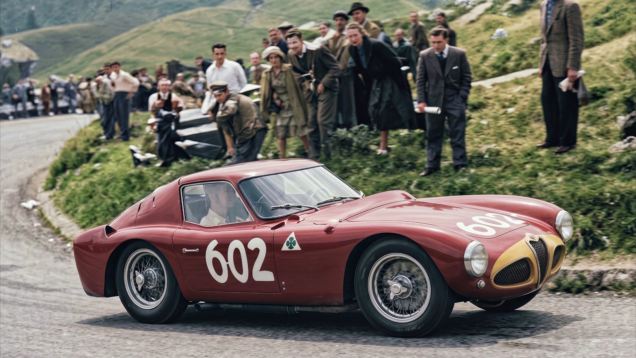 How They Raced in 1953: Restored Color Footage of the 1953 Italian Mille Miglia