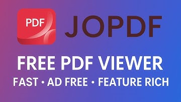 JOPDF Viewer: Free, No Ads Fast & Private PDF Tool!