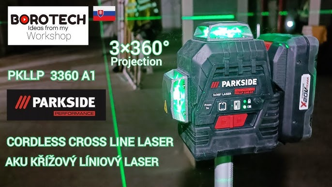 222 PARKSIDE PKLL 7 ​​E4 cross line laser for a few euros - YouTube