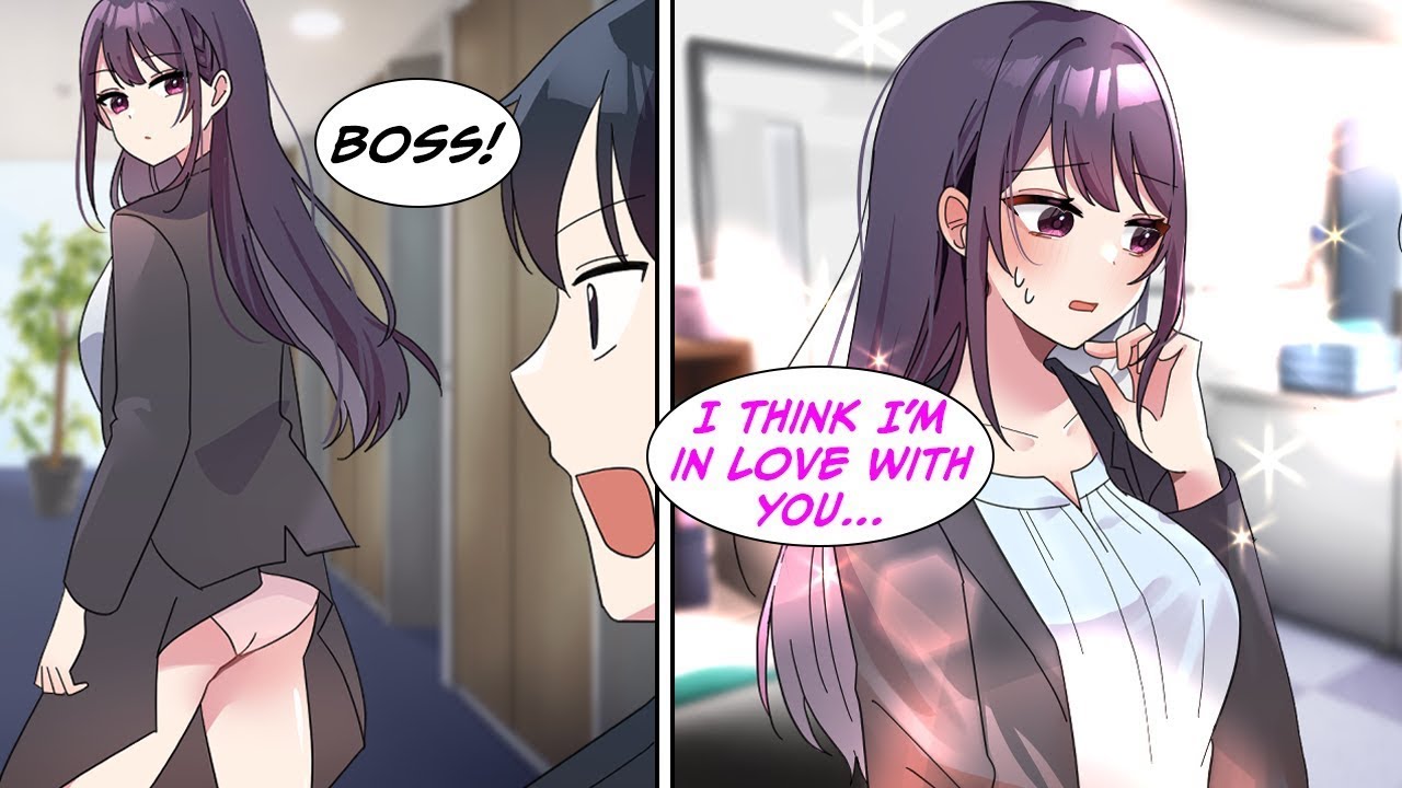 [Manga Dub] My beautiful boss' underwear was showing so I told her, then... [RomCom]