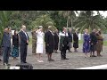 Fiji’s Minister for Home Affairs and NZ Minister of Defence, had a wreath-laying ceremony.