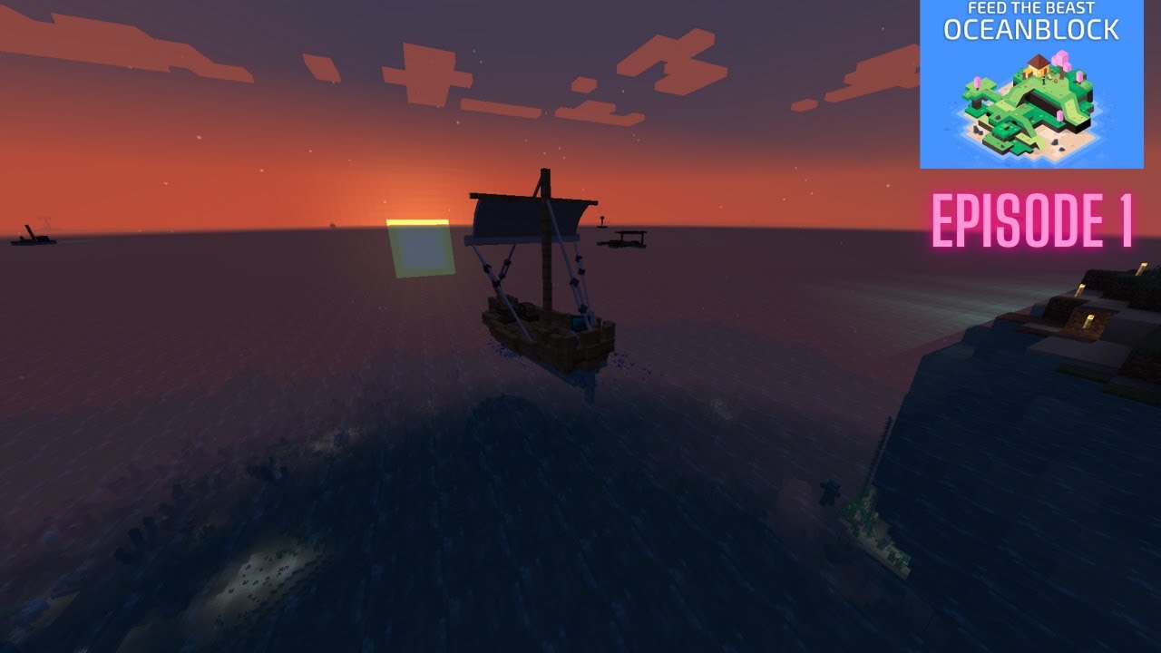 Figuring my way in FTB Ocean block Hardcore - YouTube