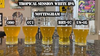 Tropical Session White IPA With 5 Different Yeasts Tasting 3