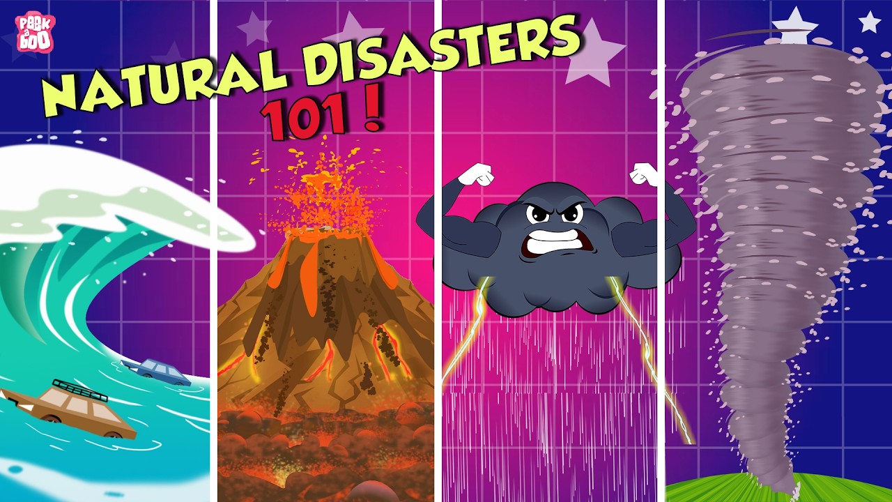 Natural Disasters for Kids | Tsunami, Earthquake, Floods, Land slides, Volcano Eruption & More