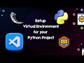 Python Tutorial: How to setup a Virtual Environment For python in Visual Studio Code | Flask | JSON