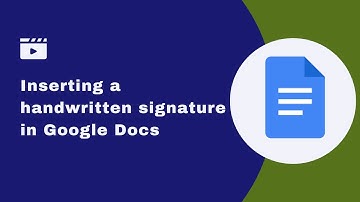 How to create and add a handwritten signature in Google Docs