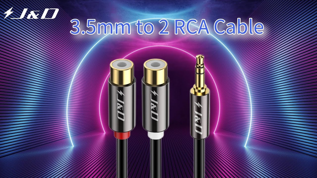 Unboxing J D Tech 3 5 Mm To 2 RCA M F Stereo Audio Extension Cable Unboxing J D Tech 3 5 Mm To 2 RCA M F Stereo Audio Extension Cable