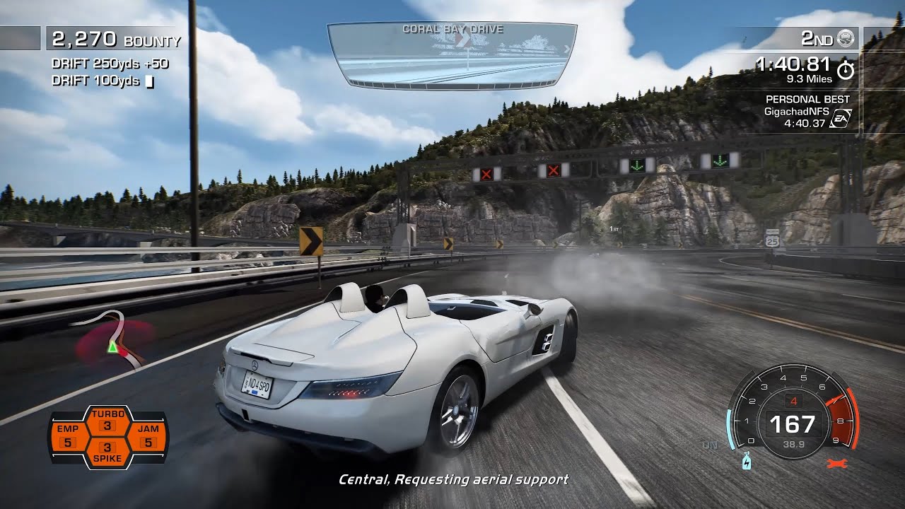 SLR Stirling Moss & 722 SLR Mclaren Returns In Hot Pursuit Remastered!