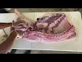 How To Butcher An Entire Pig (AT HOME!!)