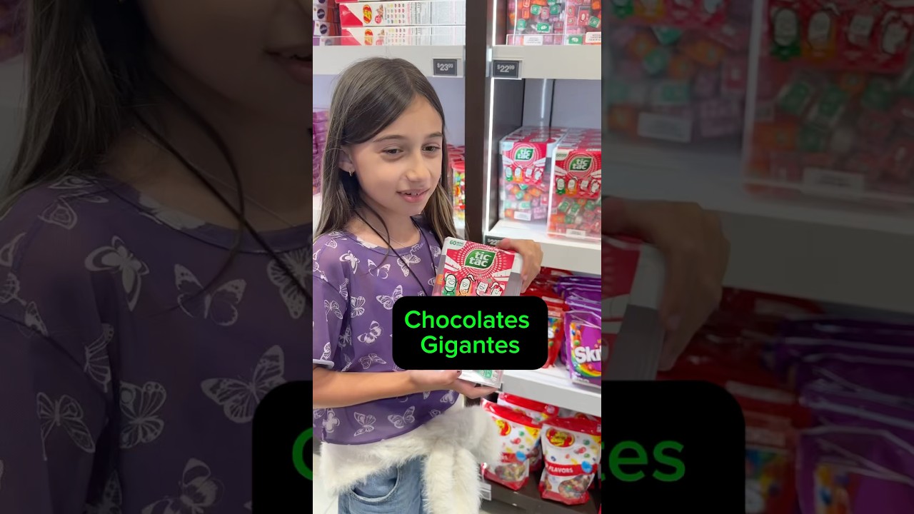 Chocolates gigantes! #shorts #disney #100k #sisters #gigante #humor #chocolate #doce #trend #viral