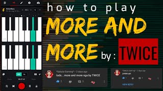 how to play More & More by TWICE in Bandlab // T U T O R I A L // bandlab covers screenshot 2