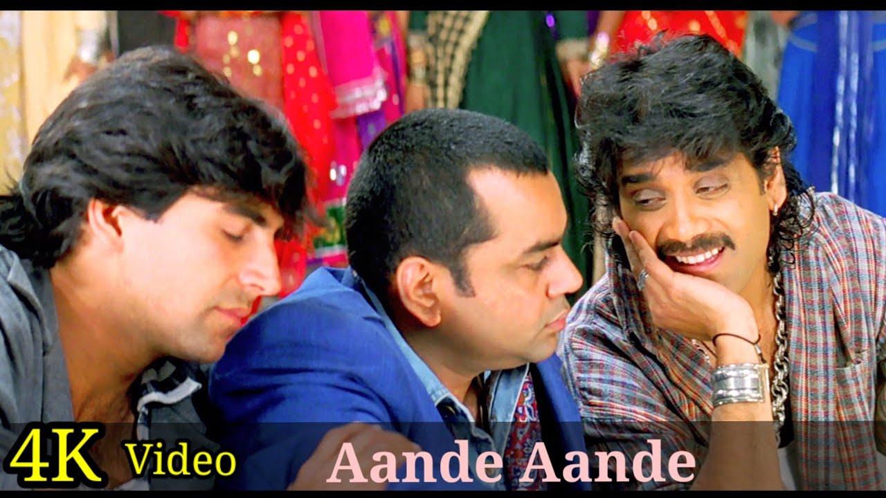 Aande Aande 4K Video Song  Angaaray  Akshay Kumar Nagarjuna  Sonali Bendre  Amit Kumar HD